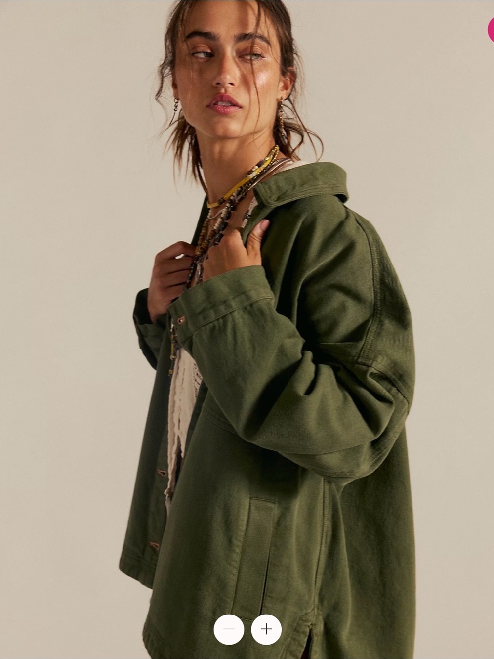 We The Free Olive Green Utility Jacket